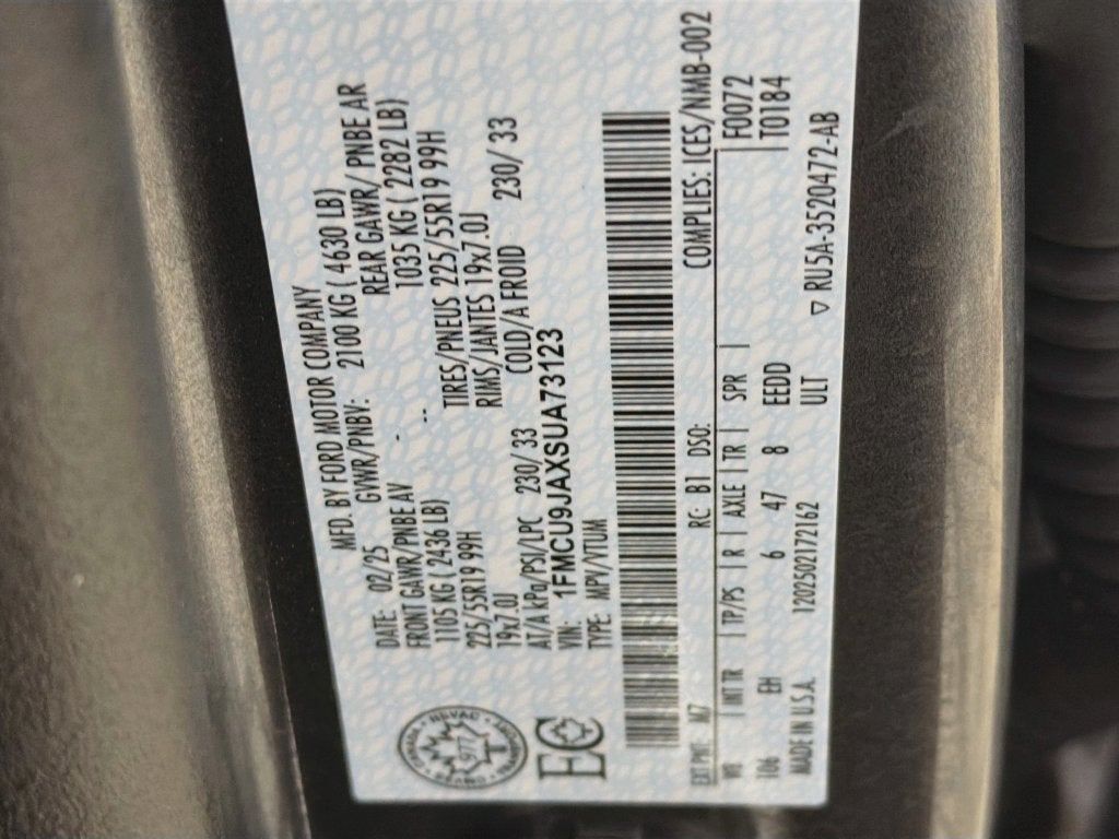 2025 Ford Escape Platinum