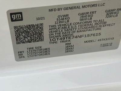 2022 GMC Sierra 3500HD SLE