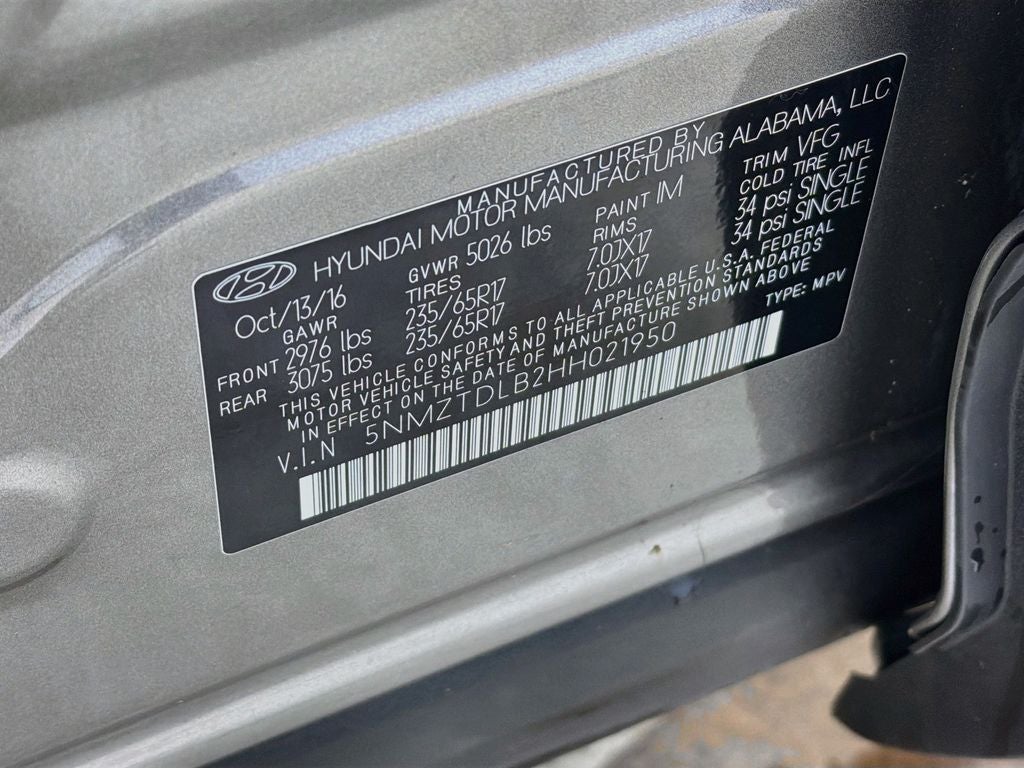 2017 Hyundai Santa Fe Sport 2.4 Base AWD