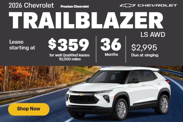 Summit White 2026 Chevrolet Trailblazer LS AWD