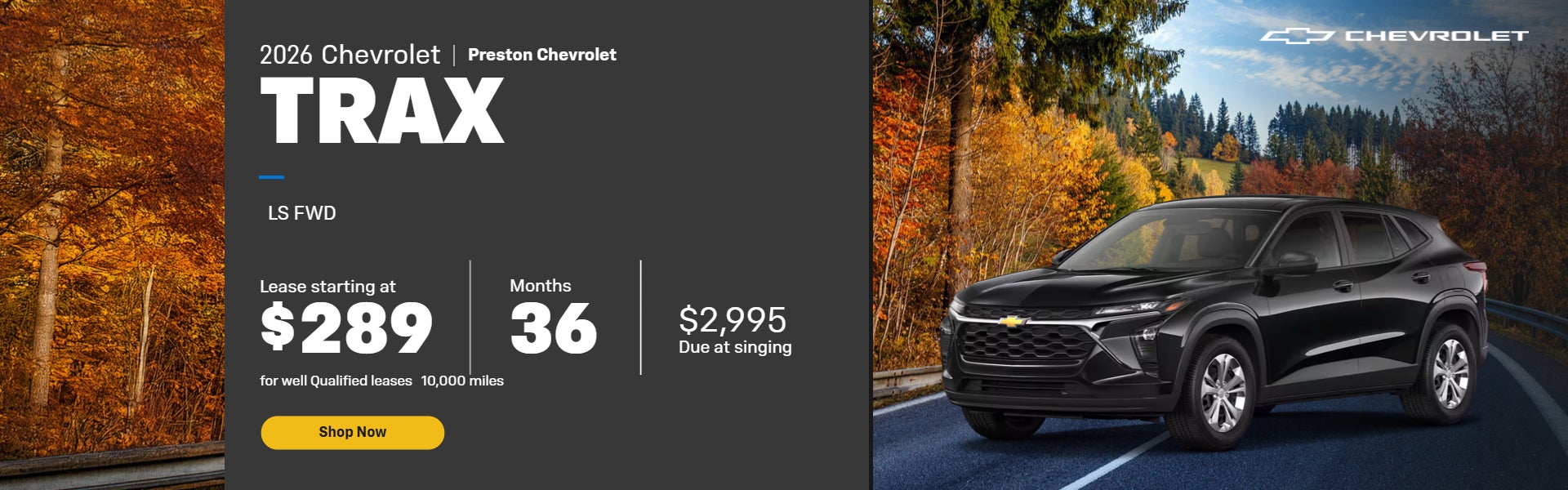 Mosaic Black Metallic 2026 Chevrolet Trax LS FWD