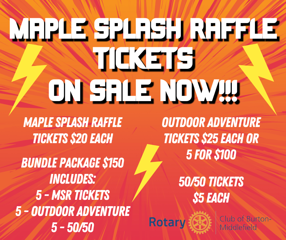 Maple Splash Raffle tickets | Preston Chevrolet in Burton OH